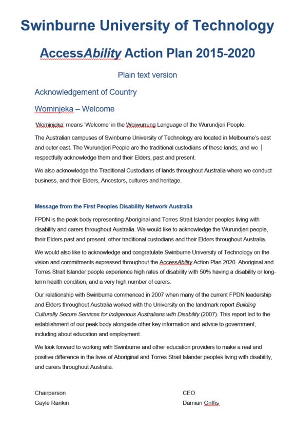 AccessAbility Action Plan 2015 – 2020 Word