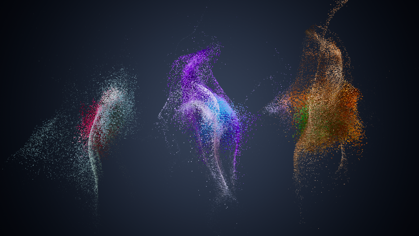 A motion artwork created from real-time data visualisation of human movements around the city of Casey