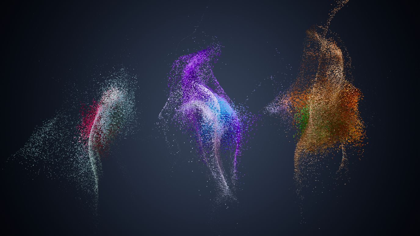 A motion artwork created from real-time data visualisation of human movements around the city of Casey