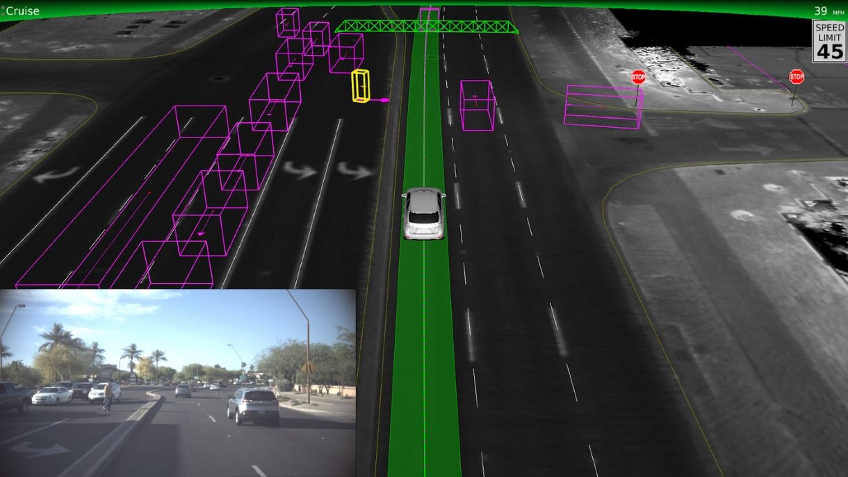 How driverless cars see the world