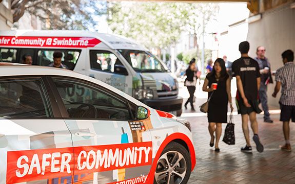 A safer community car and van at Hawthorn campus