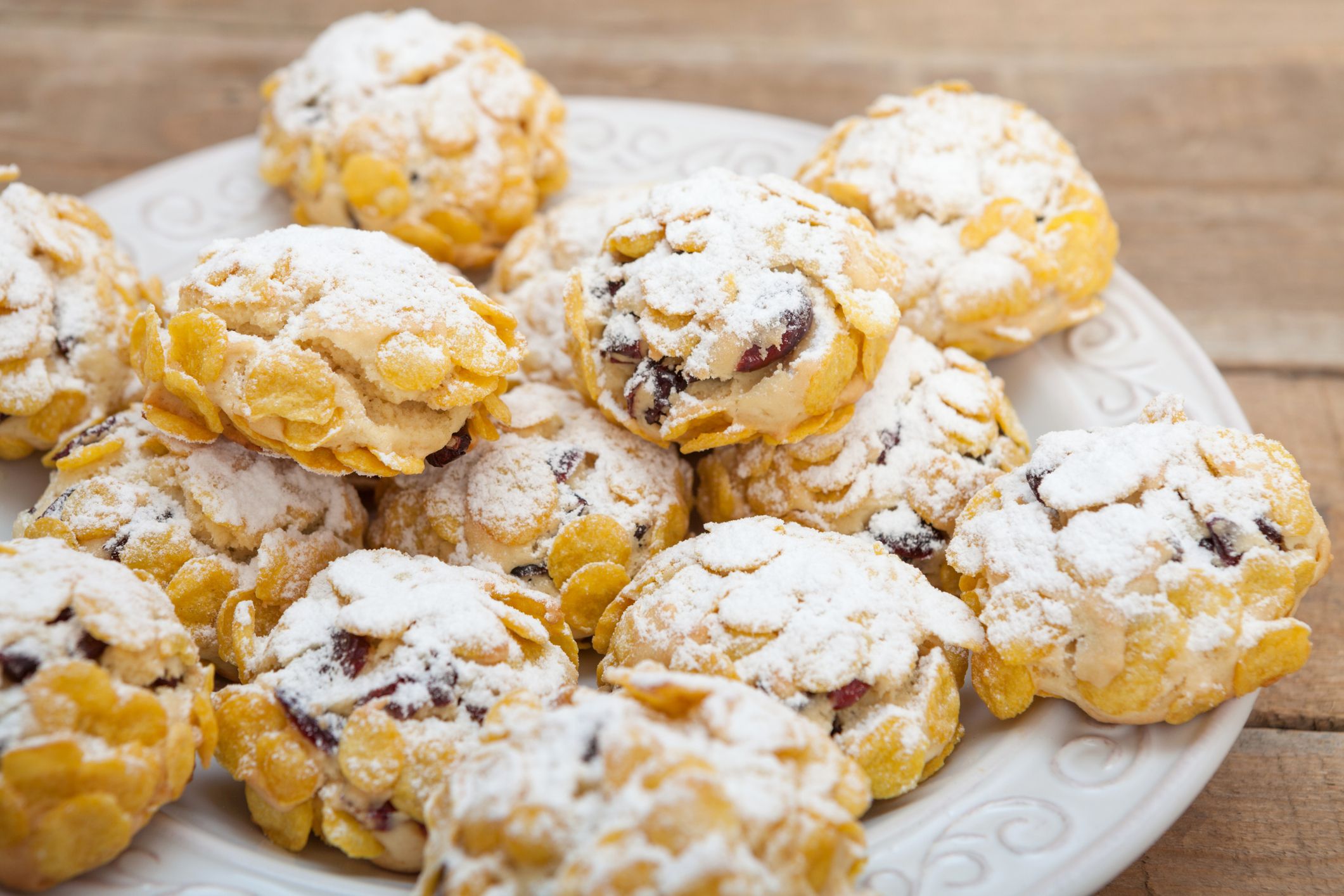 Corn flake cereal cookies. Corn flake cereal cookie