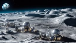 a base station on the moon