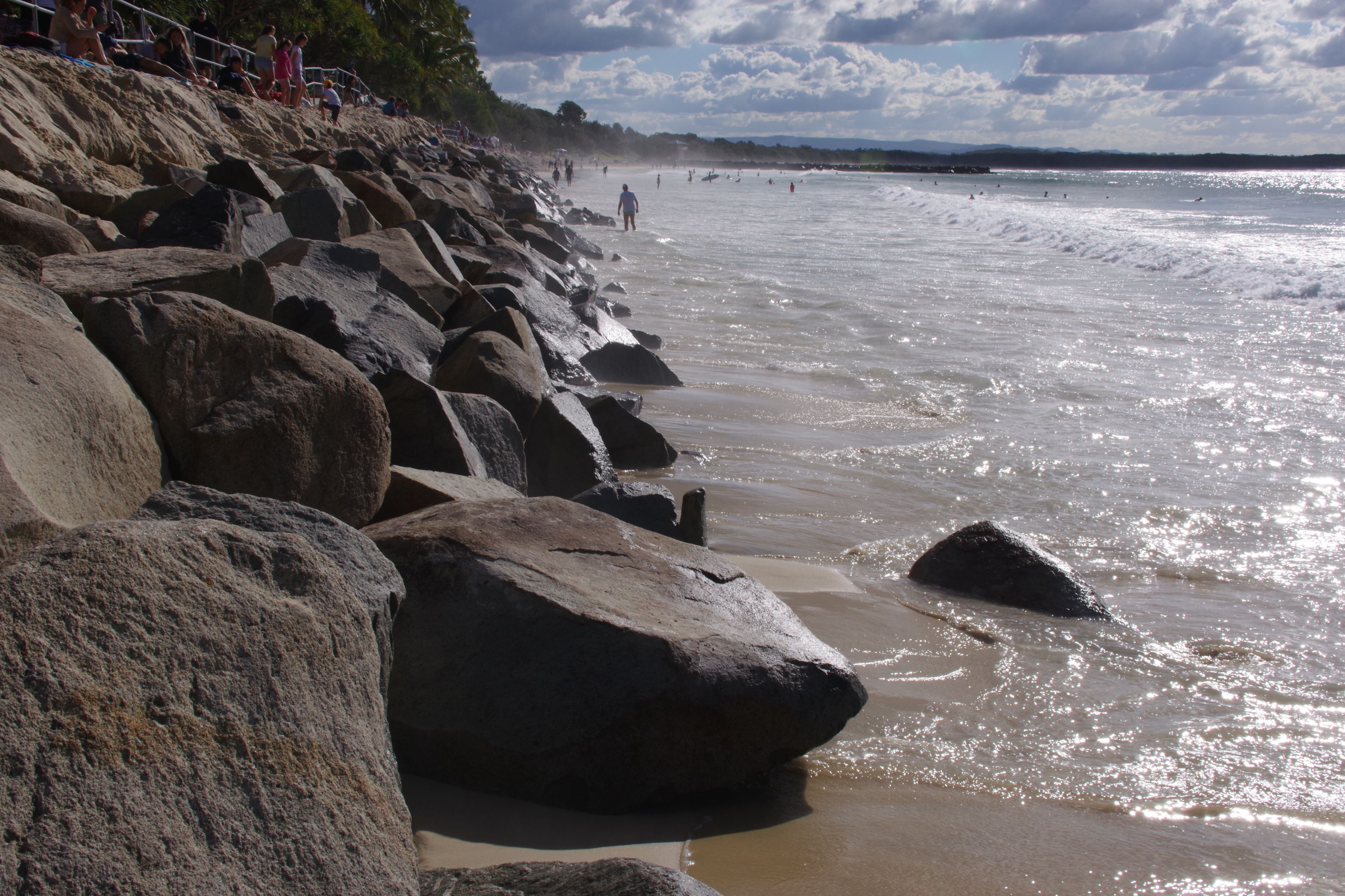 Waves on a beach