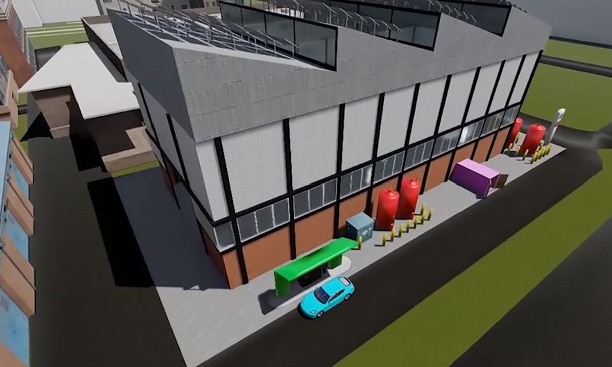 graphic of aerial view of Victorian Hydrogen Hub