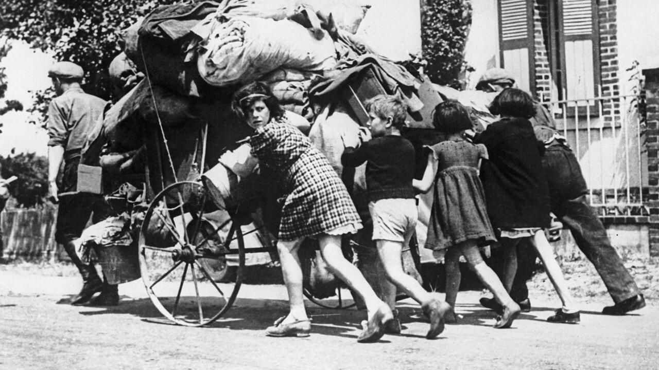 Millions of Parisians fled the French capital in June 1940 Millions of Parisians fled the French capital in June 1940