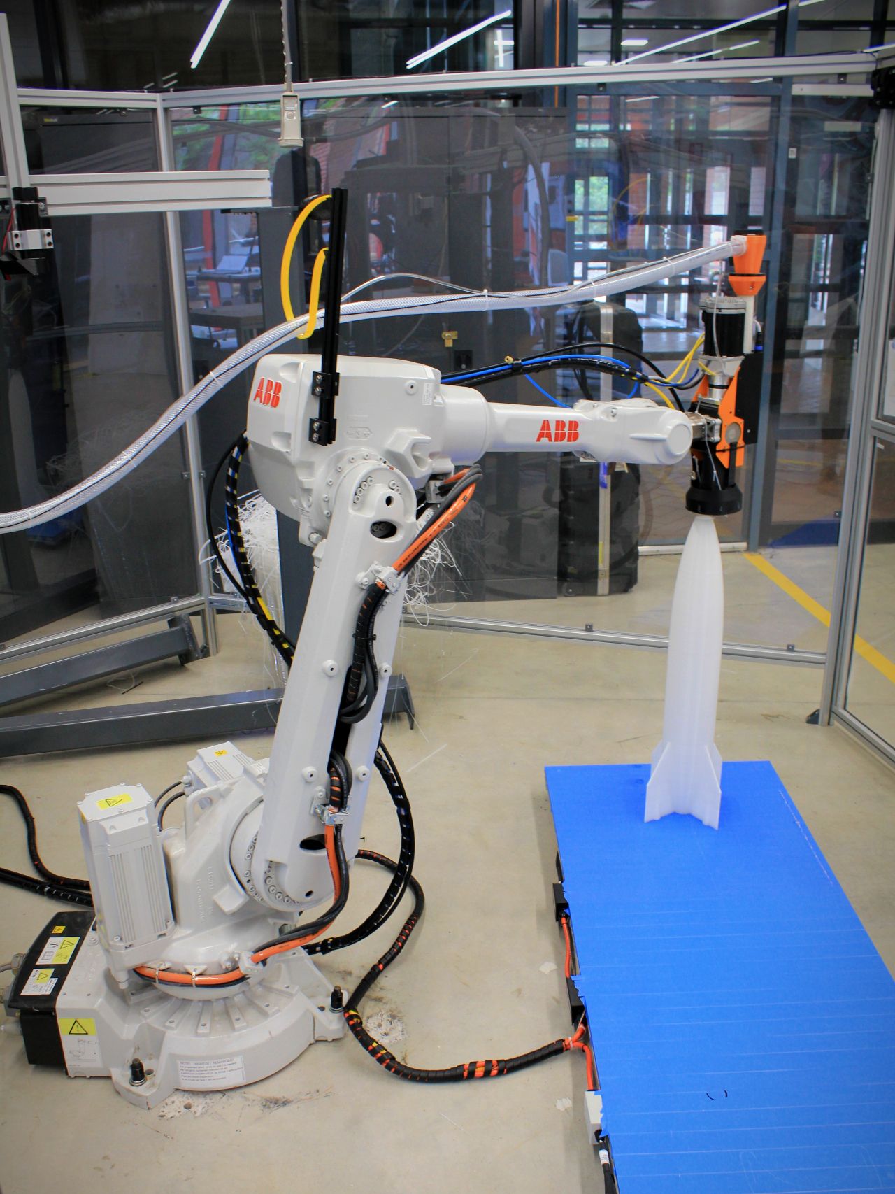 A robotic 3D printing setup A robotic 3D printing setup