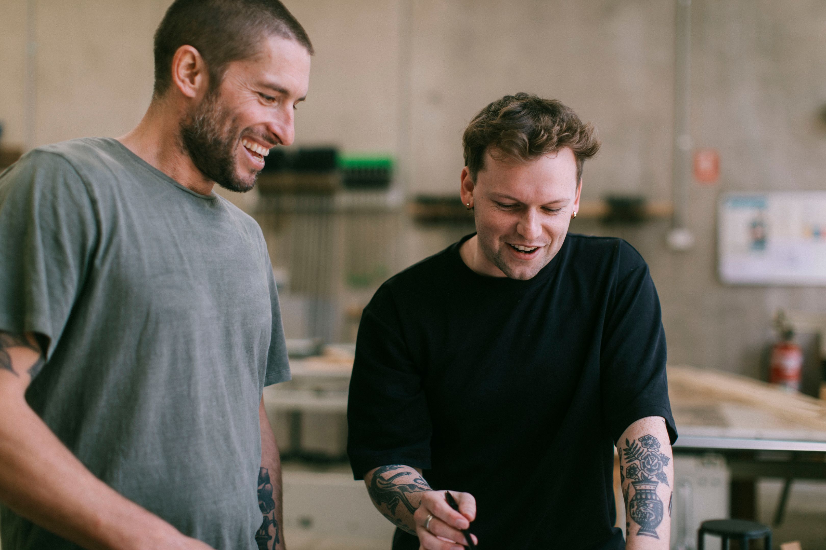Swinburne industrial design alum Lachlan Mackay Lachlan Mackay working on design products at his studio Spaceman Studio