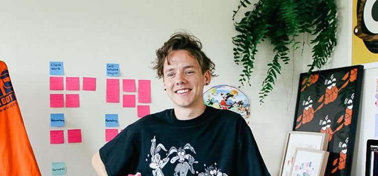 Nathan Nankervis at home in his studio Nathan Nankervis at home in his studio