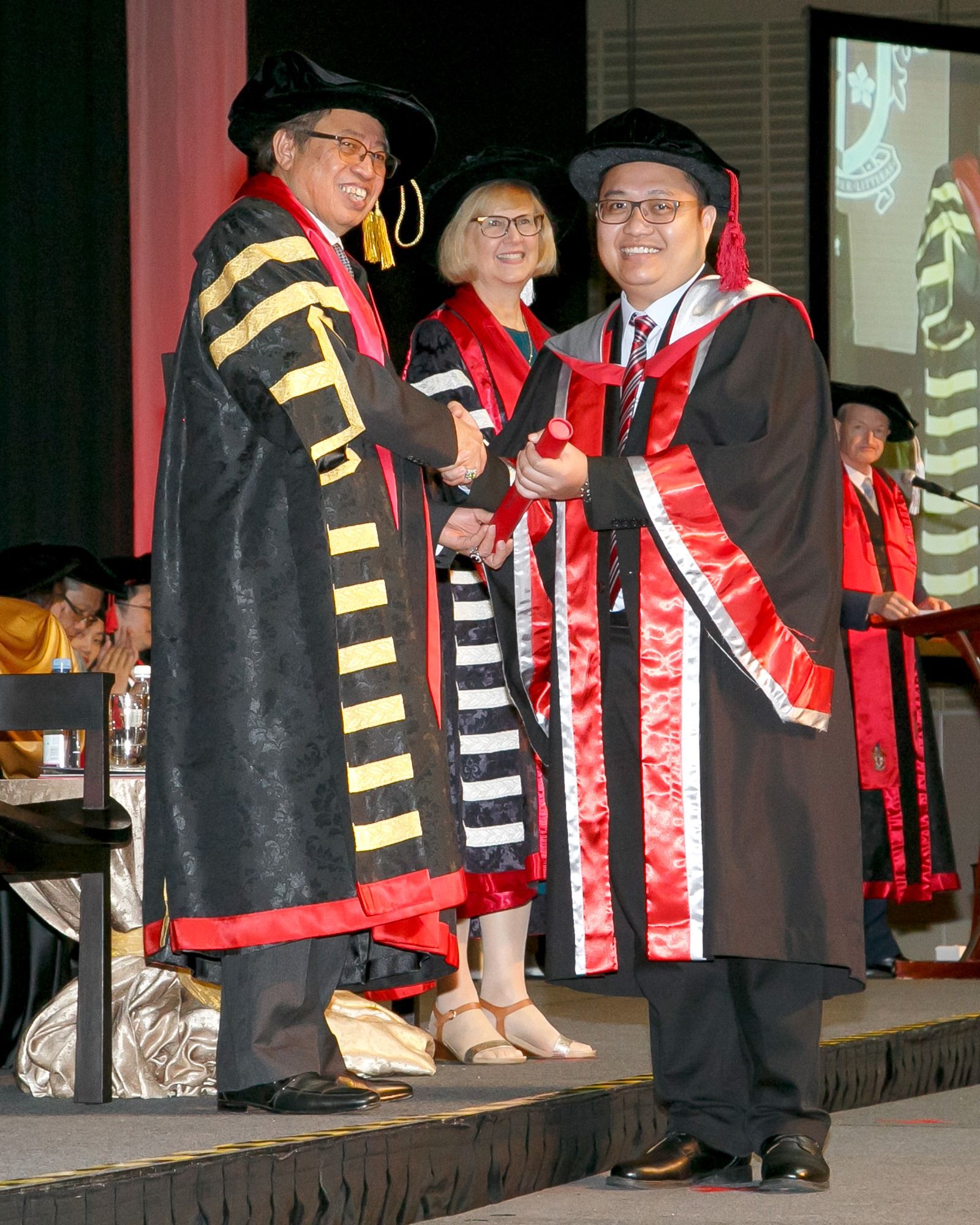 Dr Reagan Entigu Linton at 2019 graduation