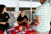 Adobe Digital Coaches speak to a Swinburne student